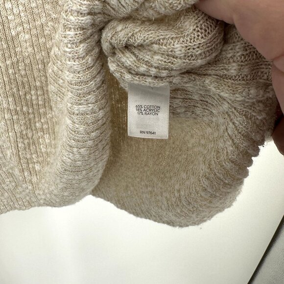 J.jill‎ Purejill Sweater Sleeveless cream Size M - Picture 4 of 4